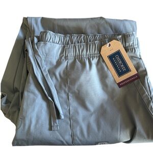 Cherokee Workwear Professionals Scrub Pants Men 2XL Gray Drawstring Cargo NWT